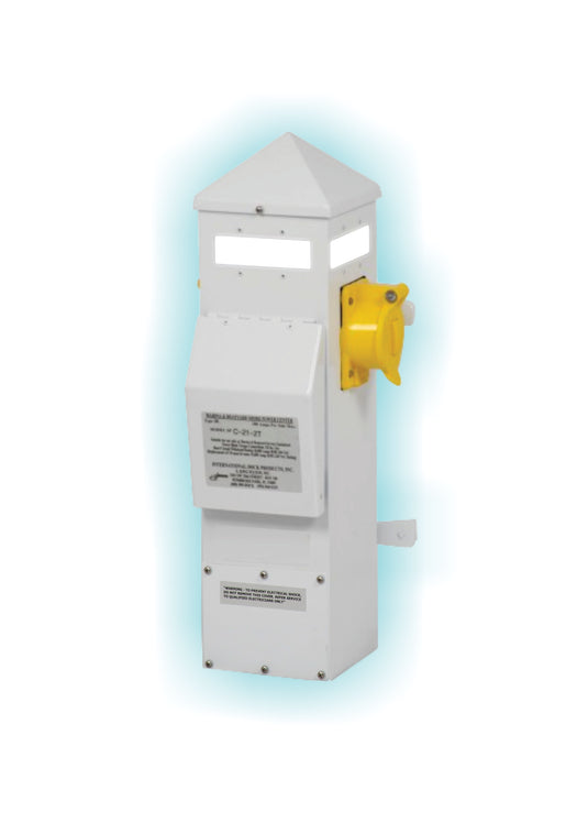 21 INCH PILING MOUNT MARINE POWER PEDESTALS