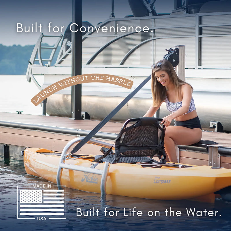 Load image into Gallery viewer, LakeEze Stow & Go with Winch (Frame + Glow Step) - Mill Finish