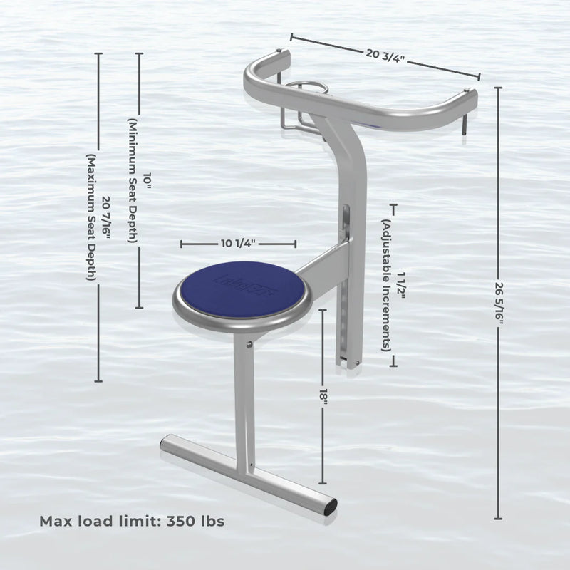 Load image into Gallery viewer, LakeEze Swim Stool for Snap Dock
