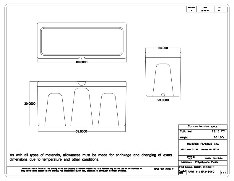Load image into Gallery viewer, 24" x 30" x 60" Dock Box - Eagle Floats