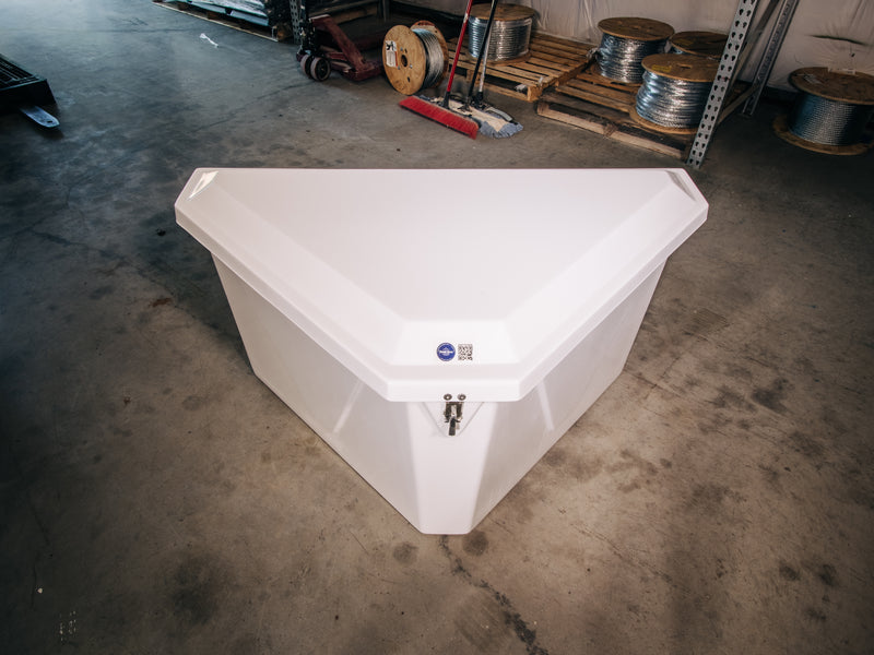 Load image into Gallery viewer, Dock Box | Model 432 | Triangle | 51" x 27" x 31"