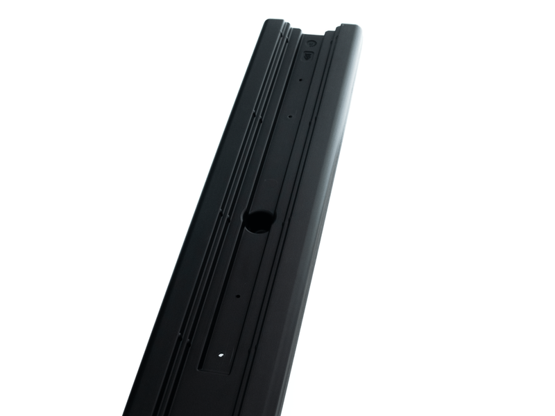 Load image into Gallery viewer, Post Cushion | Black | 2" & 2.5" Cutout | 3' x 5"