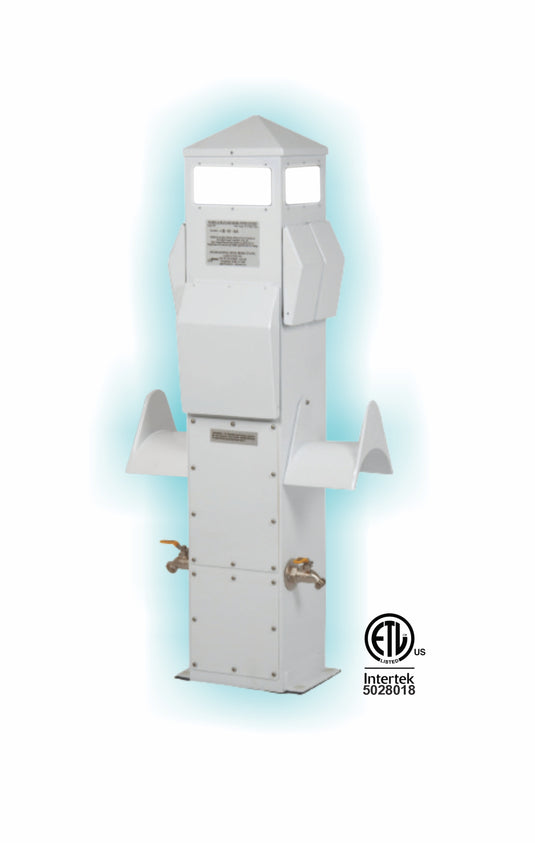 41 INCH DOCK MOUNT MARINE POWER PEDESTAL