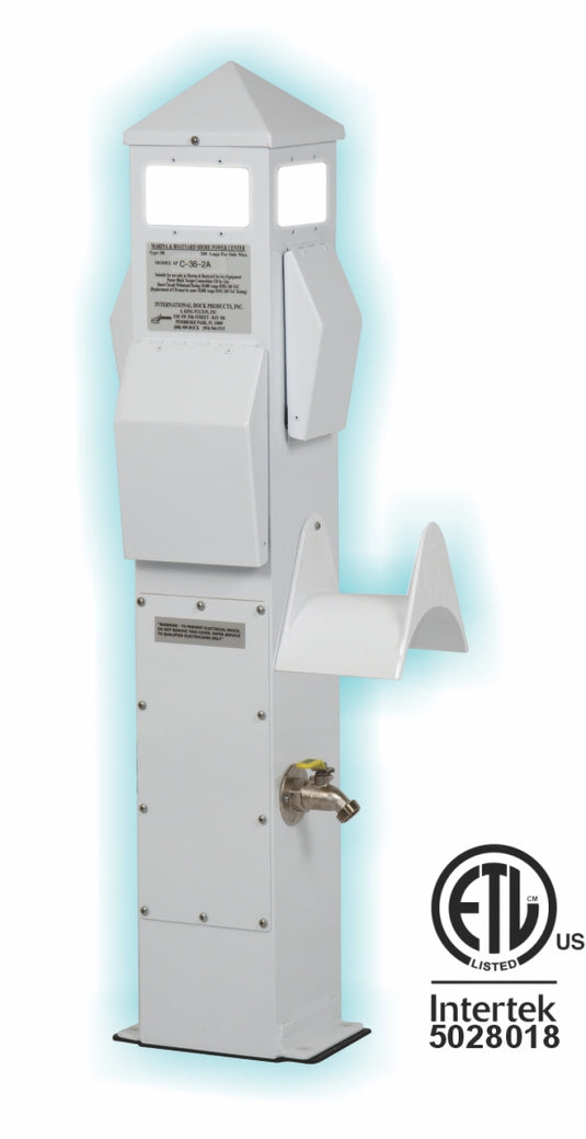 36 INCH DOCK MOUNT MARINE POWER PEDESTALS