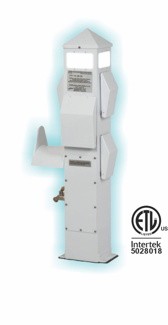 36 INCH DOCK MOUNT MARINE POWER PEDESTALS