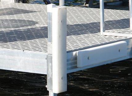 3' x 5" White Post Cushions (Flat)