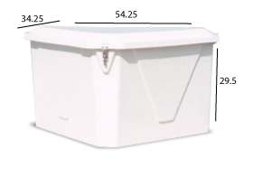 Load image into Gallery viewer, Dock Box | Model 430 | Space Saver Triangle | 54" x 34" x 29"