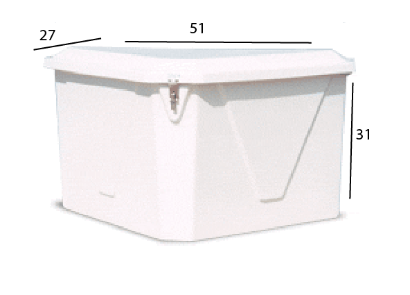 Load image into Gallery viewer, Dock Box | Model 432 | Triangle | 51" x 27" x 31"