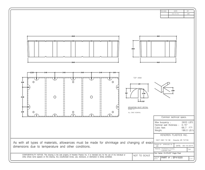 Load image into Gallery viewer, 4' x 10' x 20" Dock Float