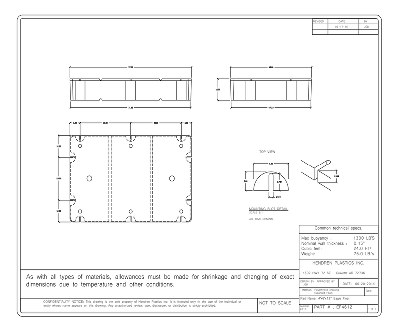 Load image into Gallery viewer, 4' x 6' x 12" Dock Float