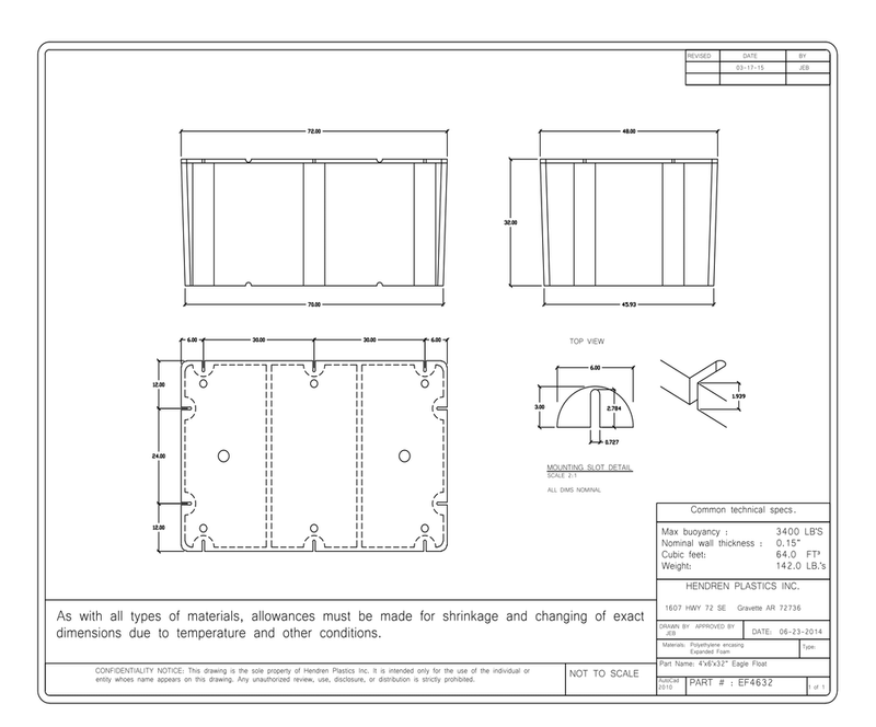 Load image into Gallery viewer, 4' x 6' x 32" Dock Float