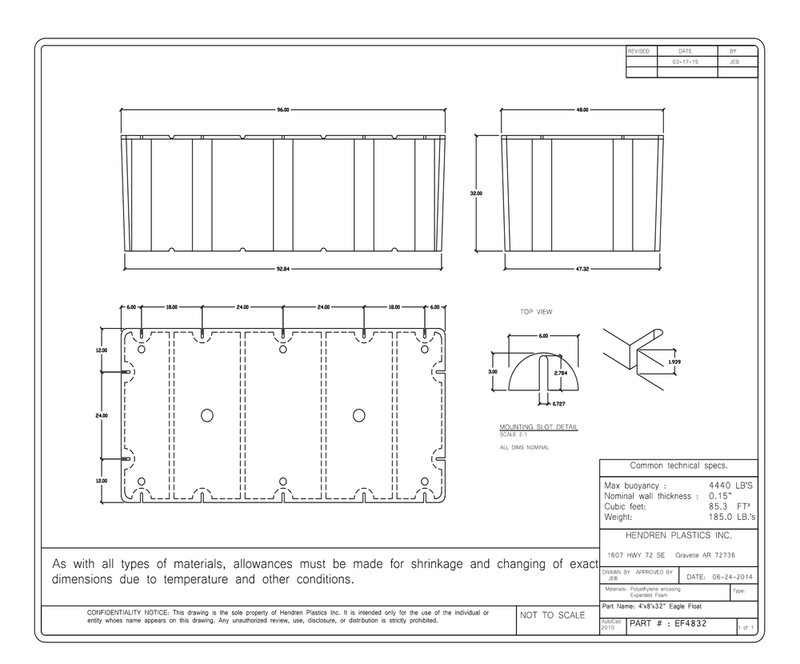Load image into Gallery viewer, 4' x 8' x 32" Dock Float
