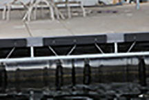 Load image into Gallery viewer, 3' x 5" Black Post Cushion (1 Lip)