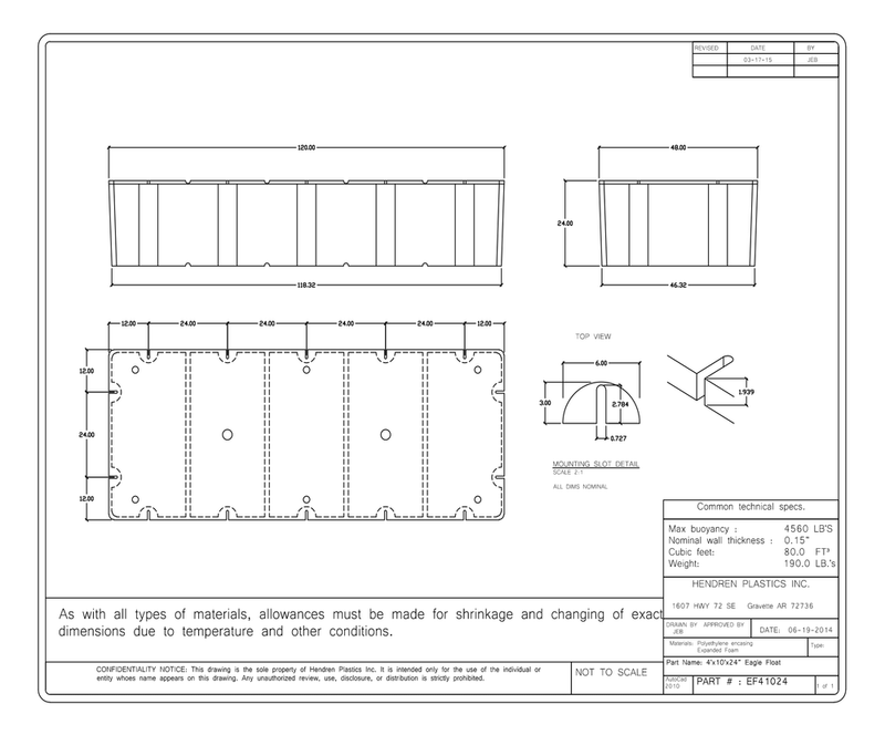 Load image into Gallery viewer, 4' x 10' x 24" Dock Float