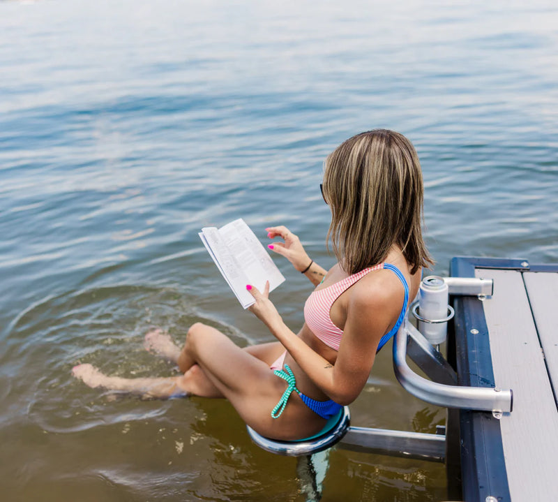 Load image into Gallery viewer, LakeEze Swim Stool for Snap Dock
