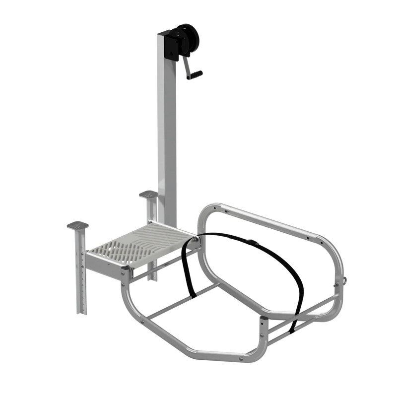 Load image into Gallery viewer, LakeEze Stow &amp; Go with Winch (Frame + Glow Step) - Mill Finish
