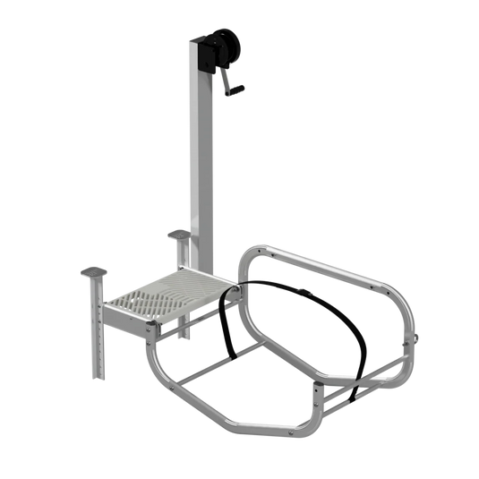 LakeEze Stow & Go with Winch (Frame + Step) - Powder Coated