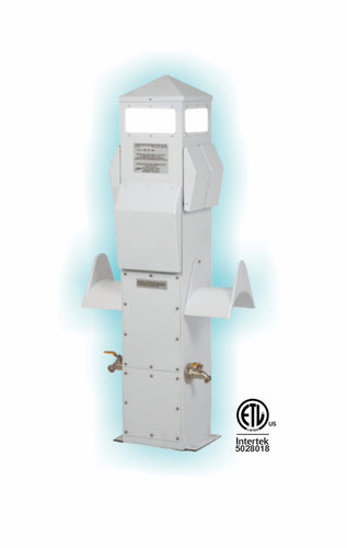 41 INCH DOCK MOUNT MARINE POWER PEDESTAL