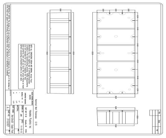 3' x 10' x 20