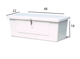 Model 418 Dock Box - 4' Low Profile [418]